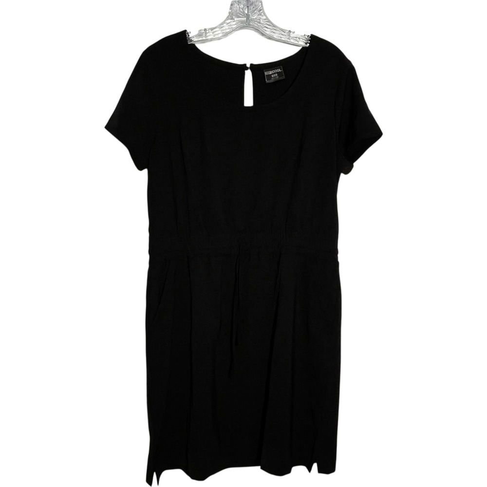 32 Degrees‎ Cool Black Dress Drawstring Waist Pockets Womens Medium Size M